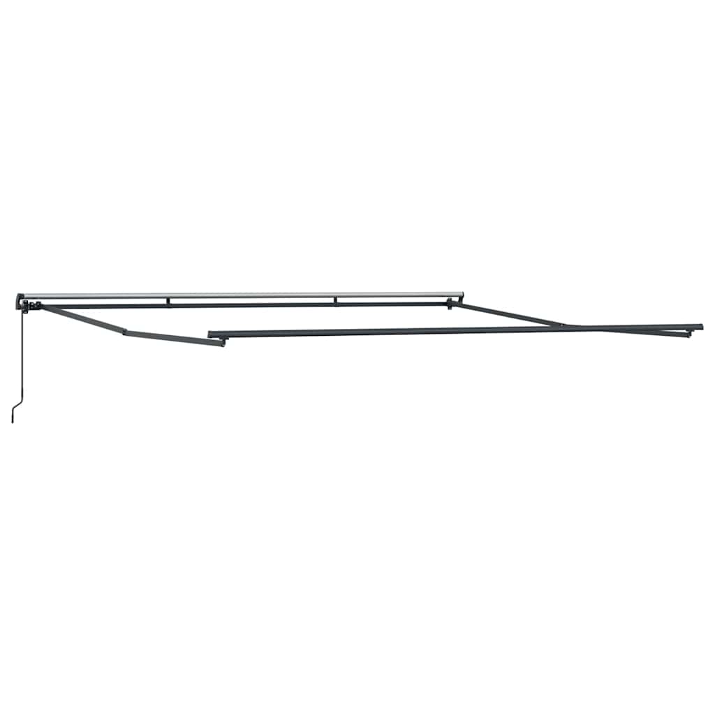 Markise Manual Antrasitt 5 × 3,5 m Metall