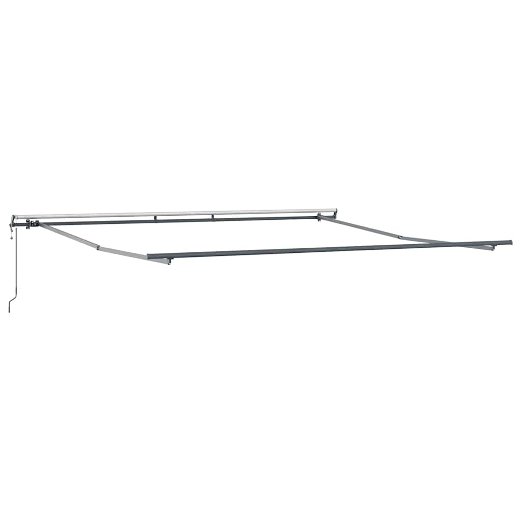 Markise Manual Antrasitt 4 × 3,5 m Metall