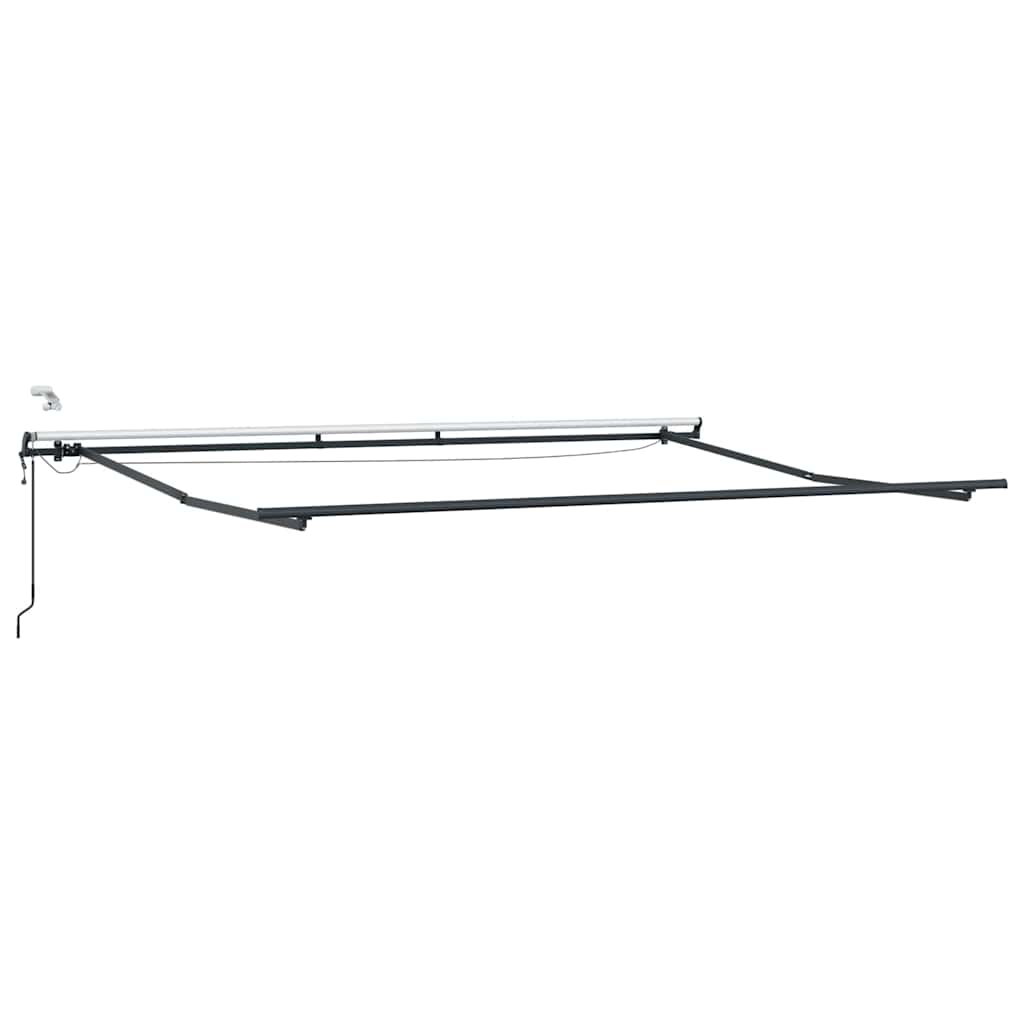 Markise med Manual Antrasitt 4,5 × 3 m Metall