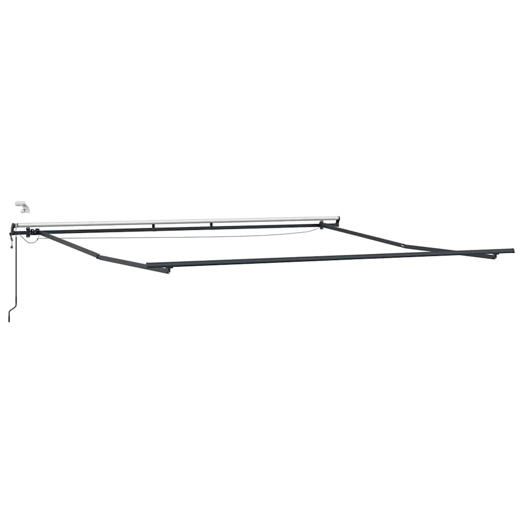 Markise med Antrasitt 4,5 × 3,5 m Metall