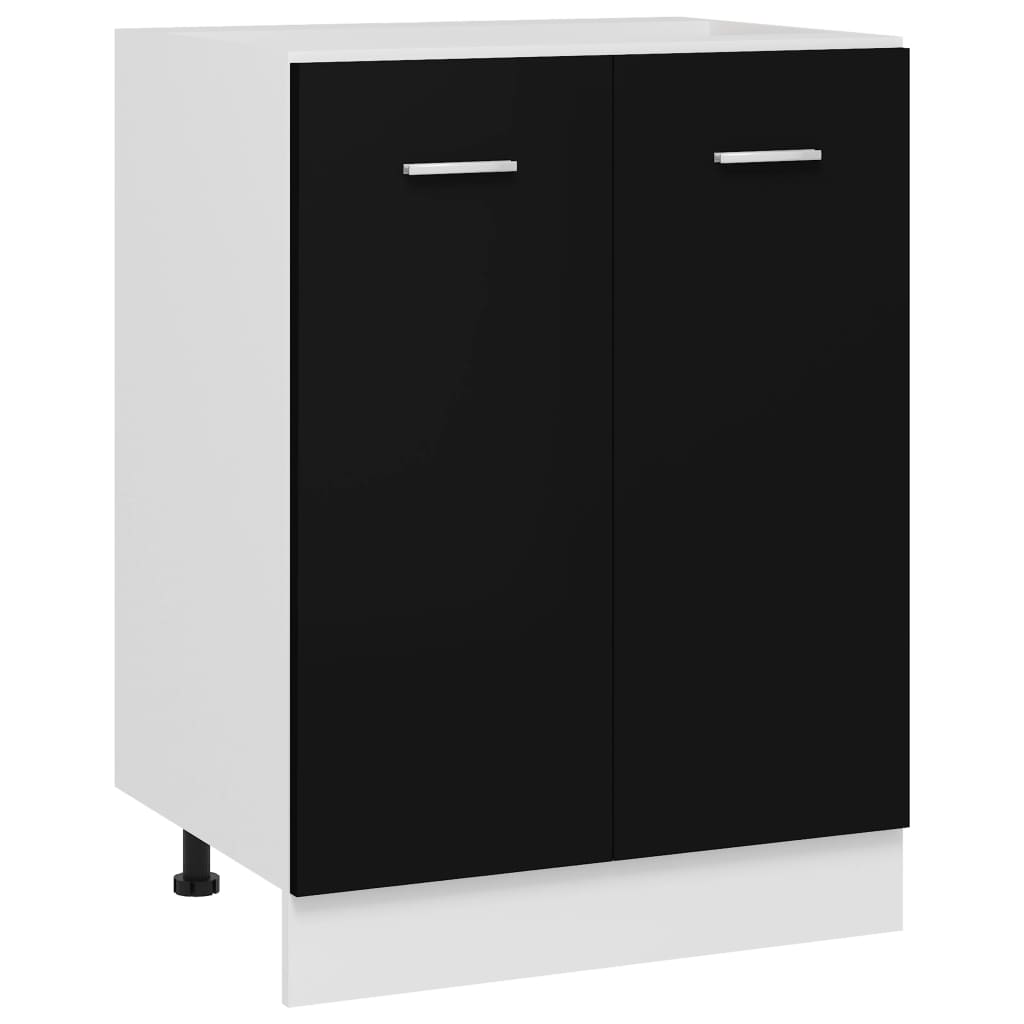 Bunnskap svart 60x46x81,5 cm konstruert tre