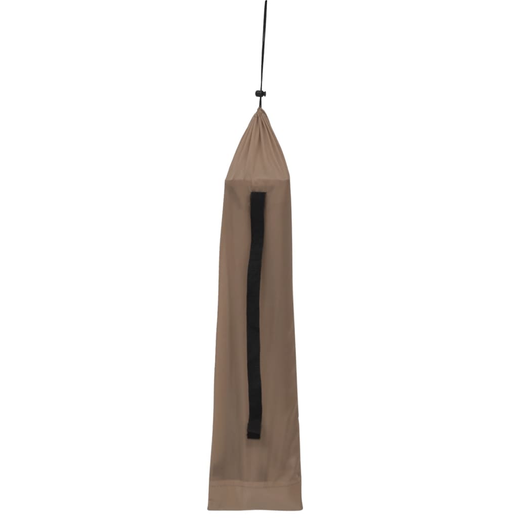 Campingsenger 2 stk 180x60x19 cm oxfordstoff og stål gråbrun