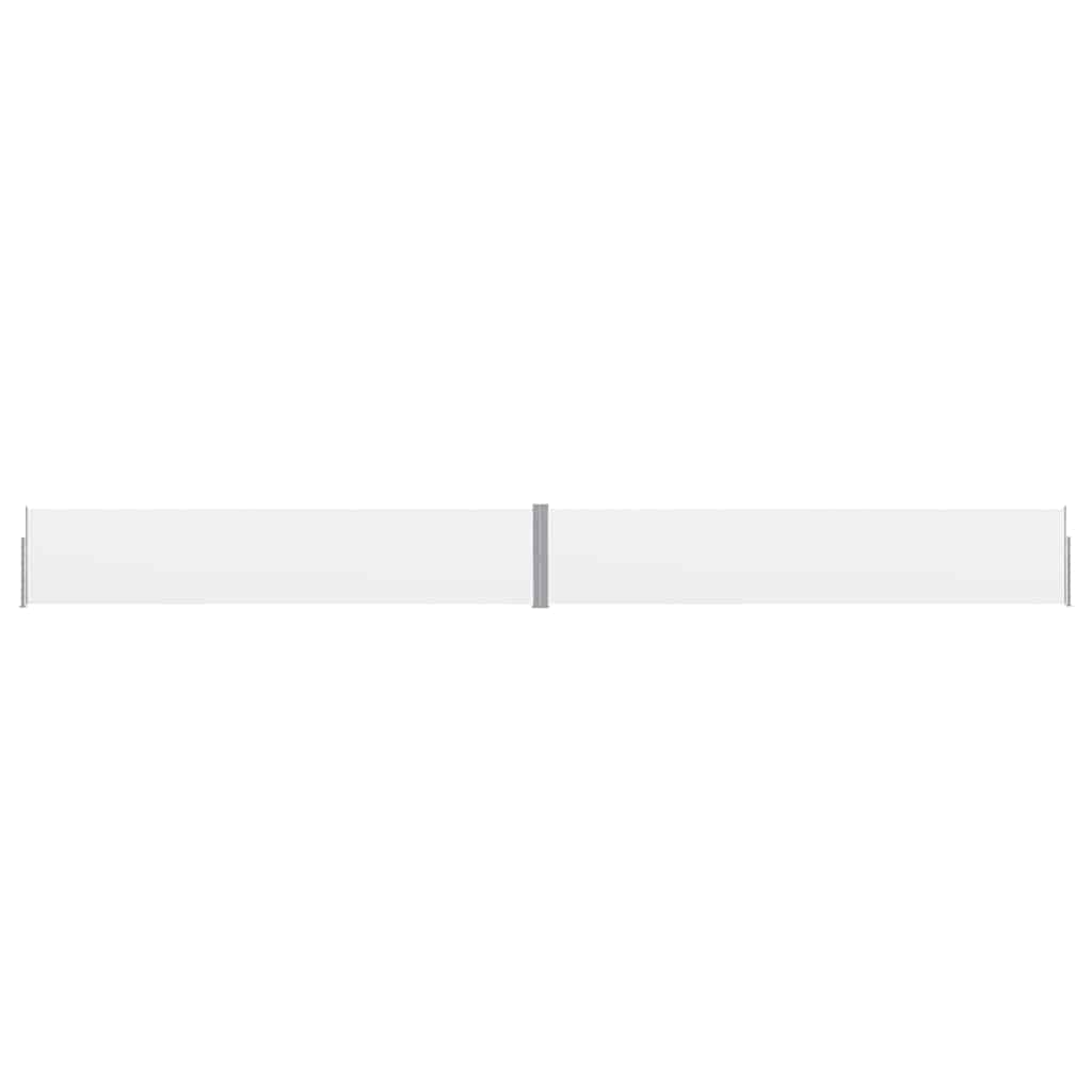 Uttrekkbar sidemarkise 140x1200 cm kremhvit