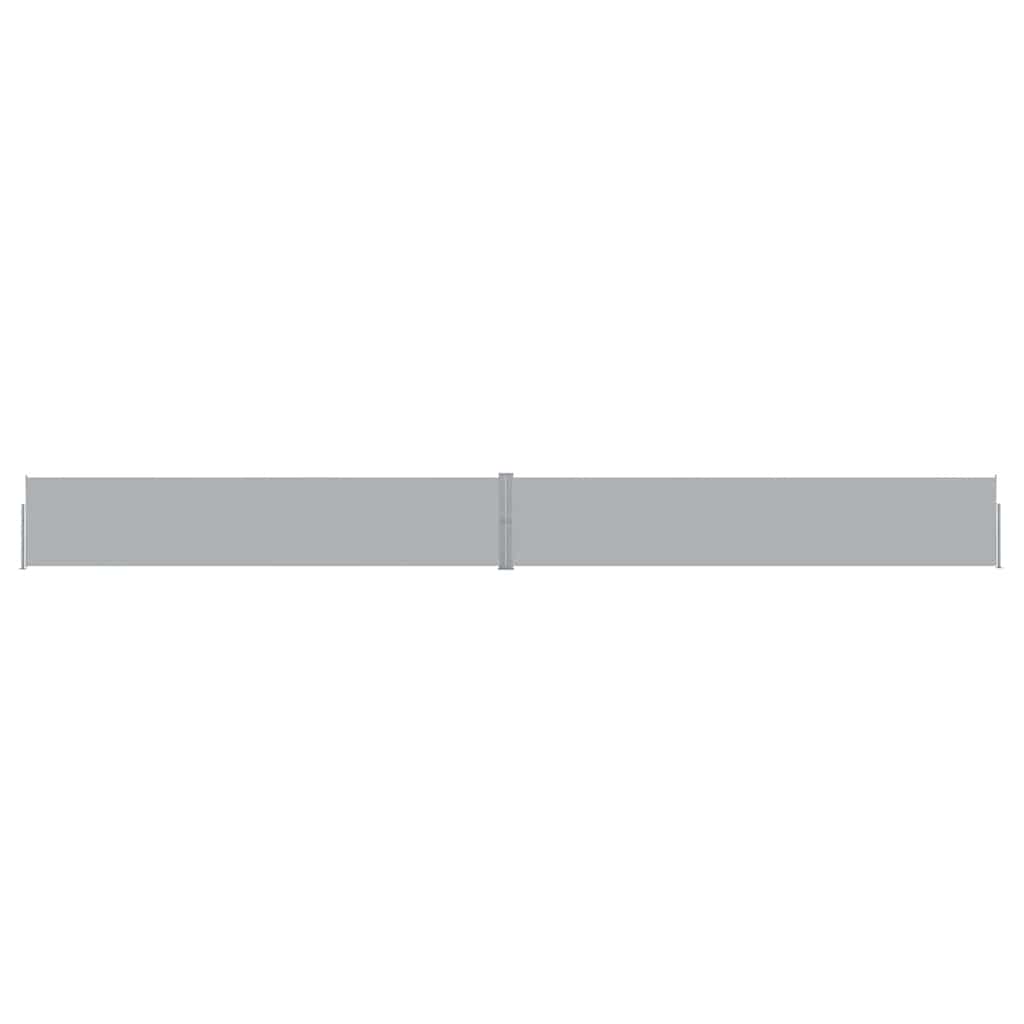 Uttrekkbar sidemarkise 140x1200 cm antrasitt
