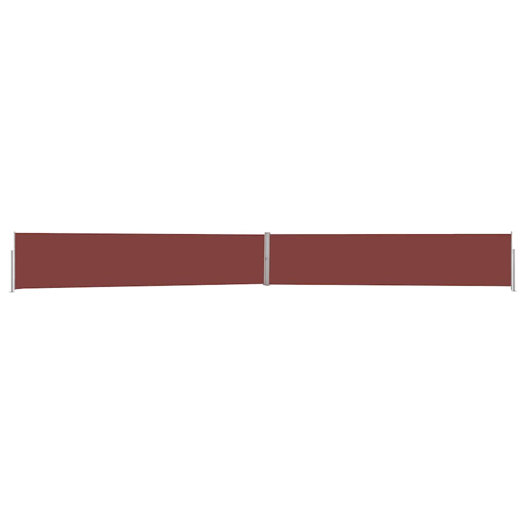 Uttrekkbar sidemarkise 140x1200 cm brun