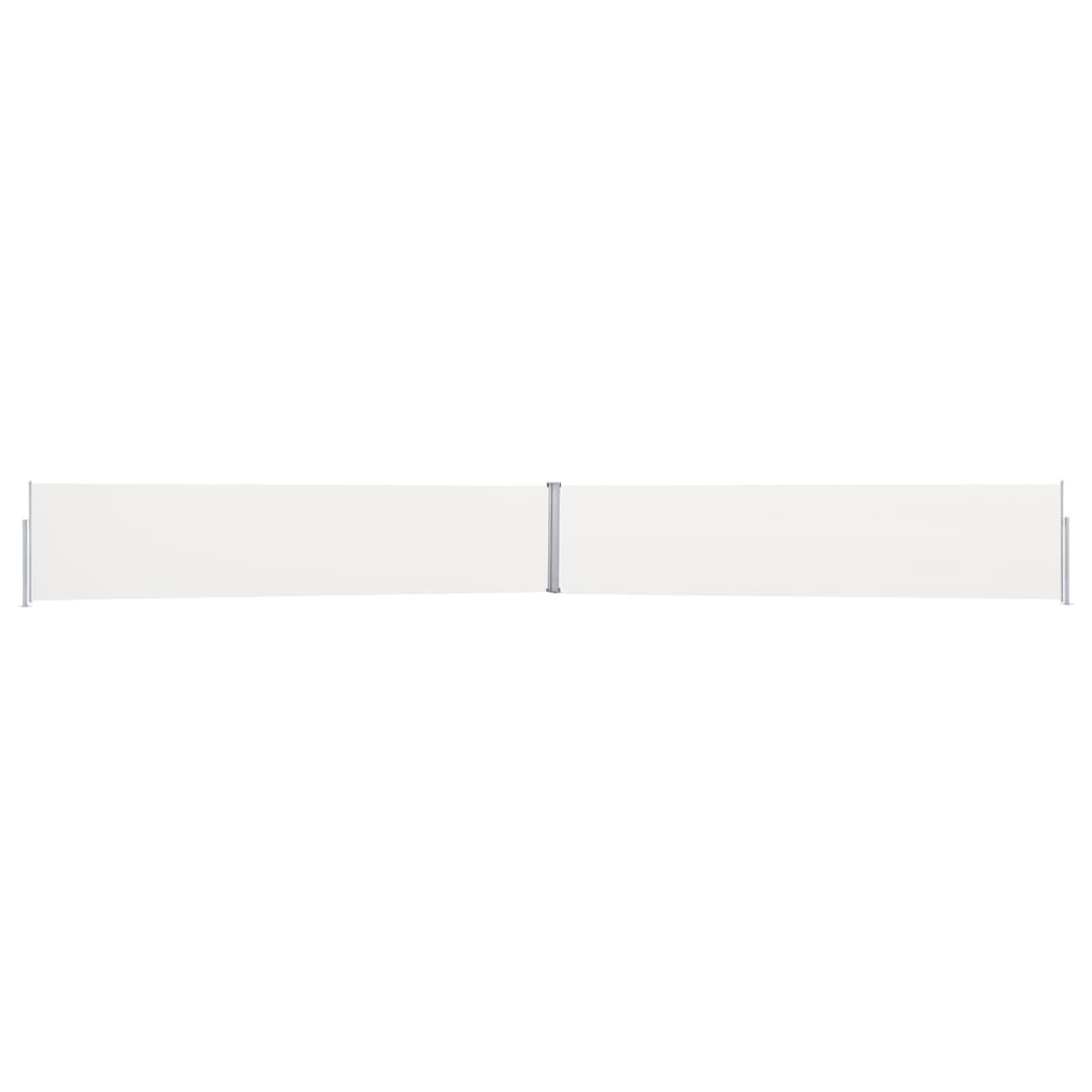 Uttrekkbar sidemarkise 170x1200 cm kremhvit