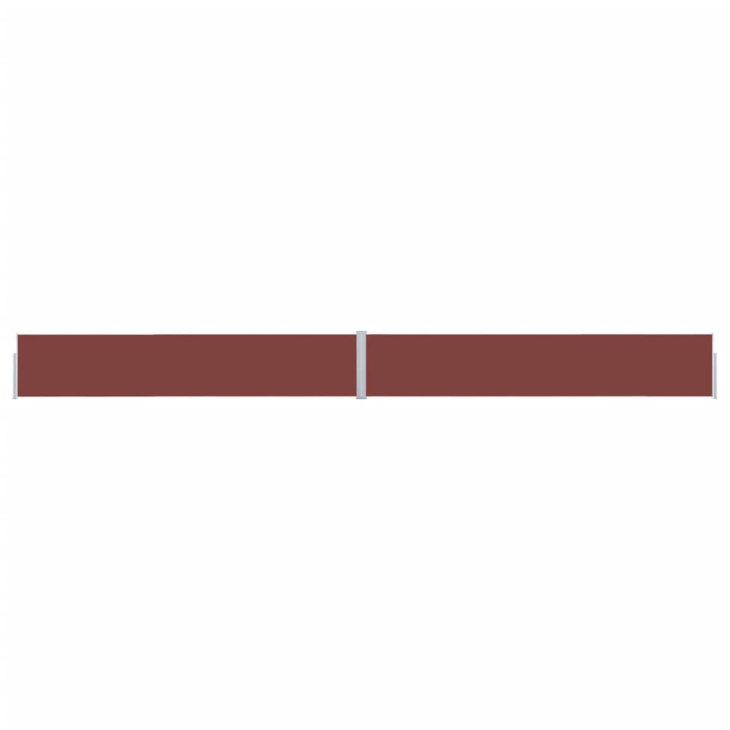 Uttrekkbar sidemarkise 170x1200 cm brun