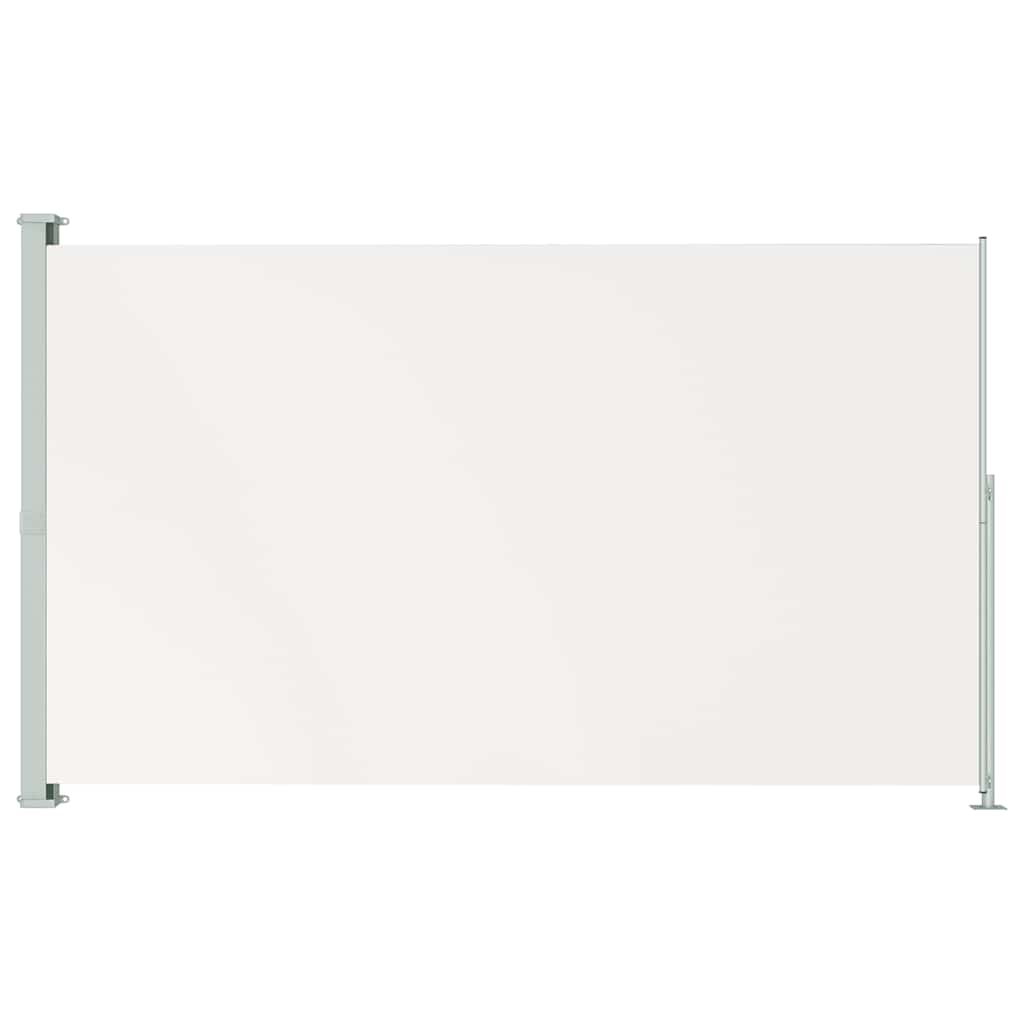 Uttrekkbar sidemarkise 180x300 cm kremhvit