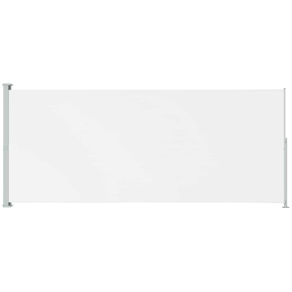 Uttrekkbar sidemarkise 180x500 cm kremhvit