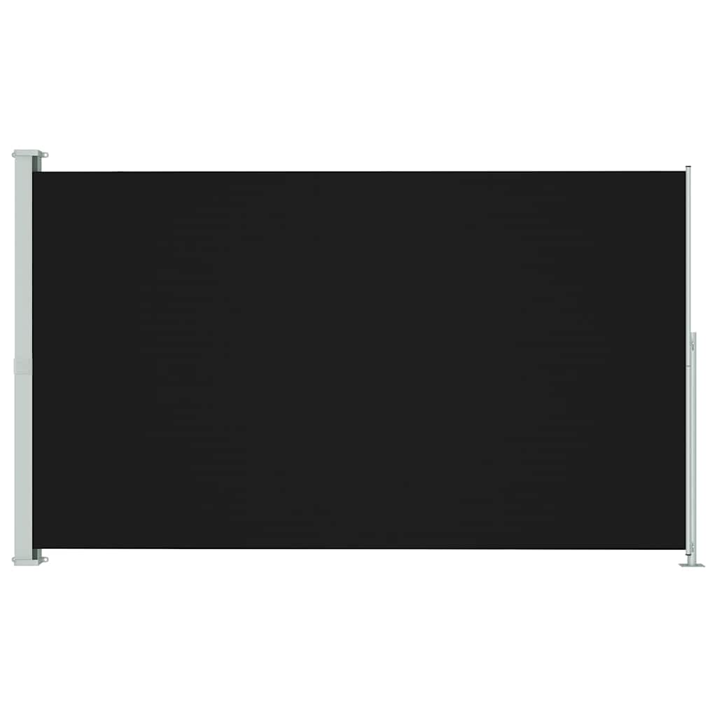 Uttrekkbar sidemarkise 220x300 cm svart