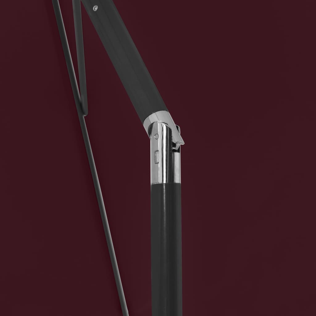 Strandparasoll vinrød 180x120 cm