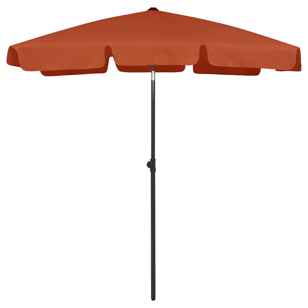 Strandparasoll terrakotta 180x120 cm
