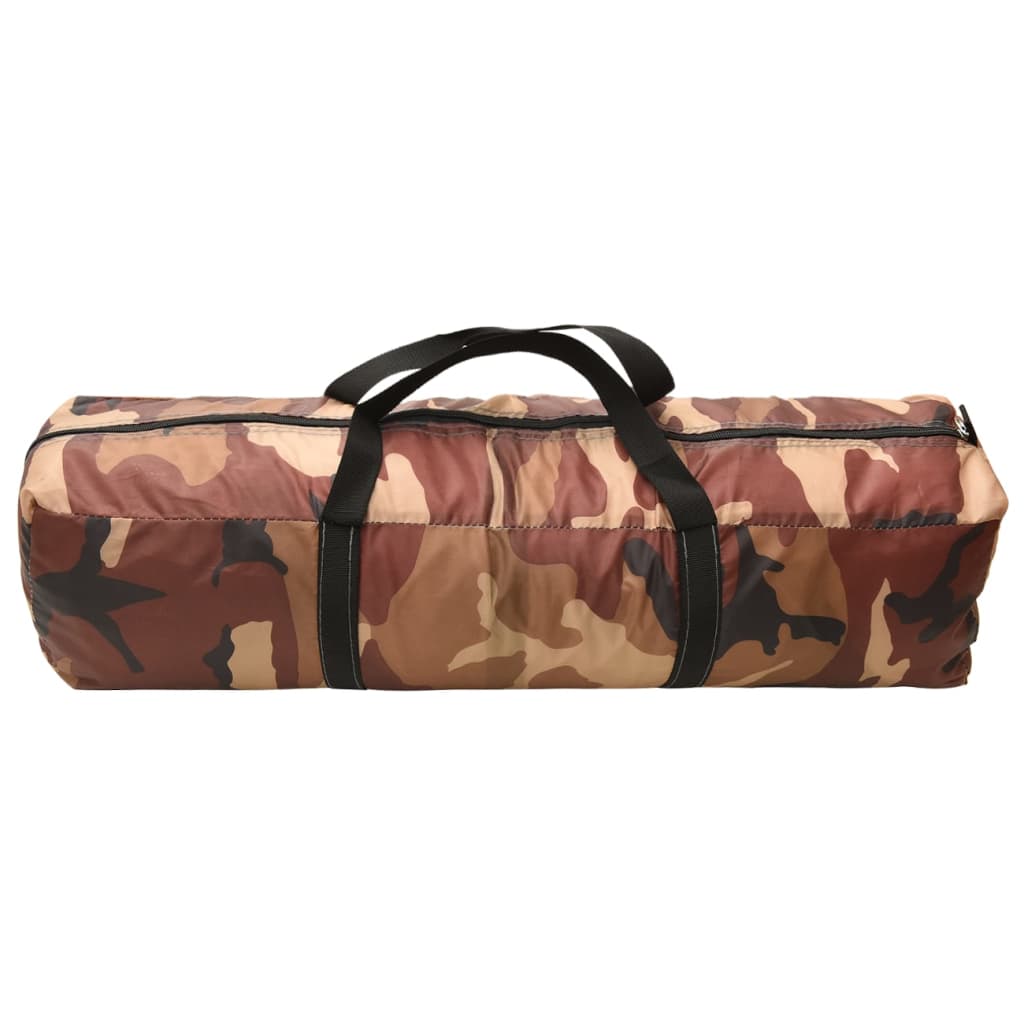 Partytelt med LED og 4 sidevegger 3,6x3,6x2,3 m kamuflasje