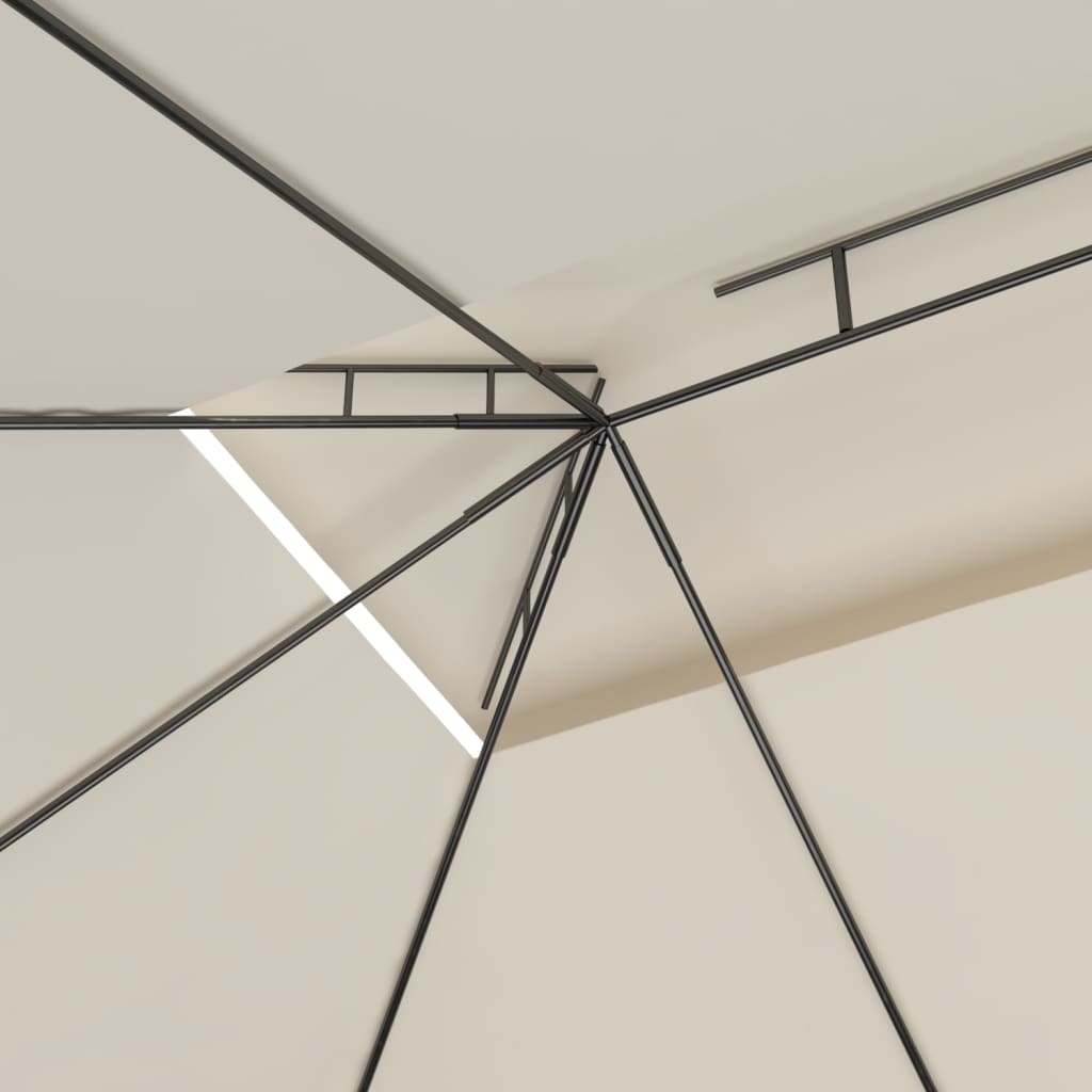 Paviljong 4x3x2,7 m kremhvit 160 g/m²