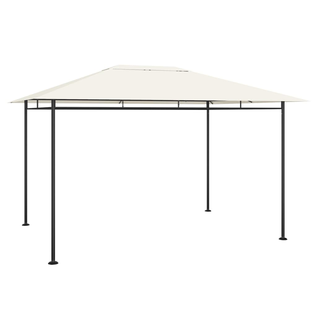 Paviljong 384x281x270 cm kremhvit 180 g/m²
