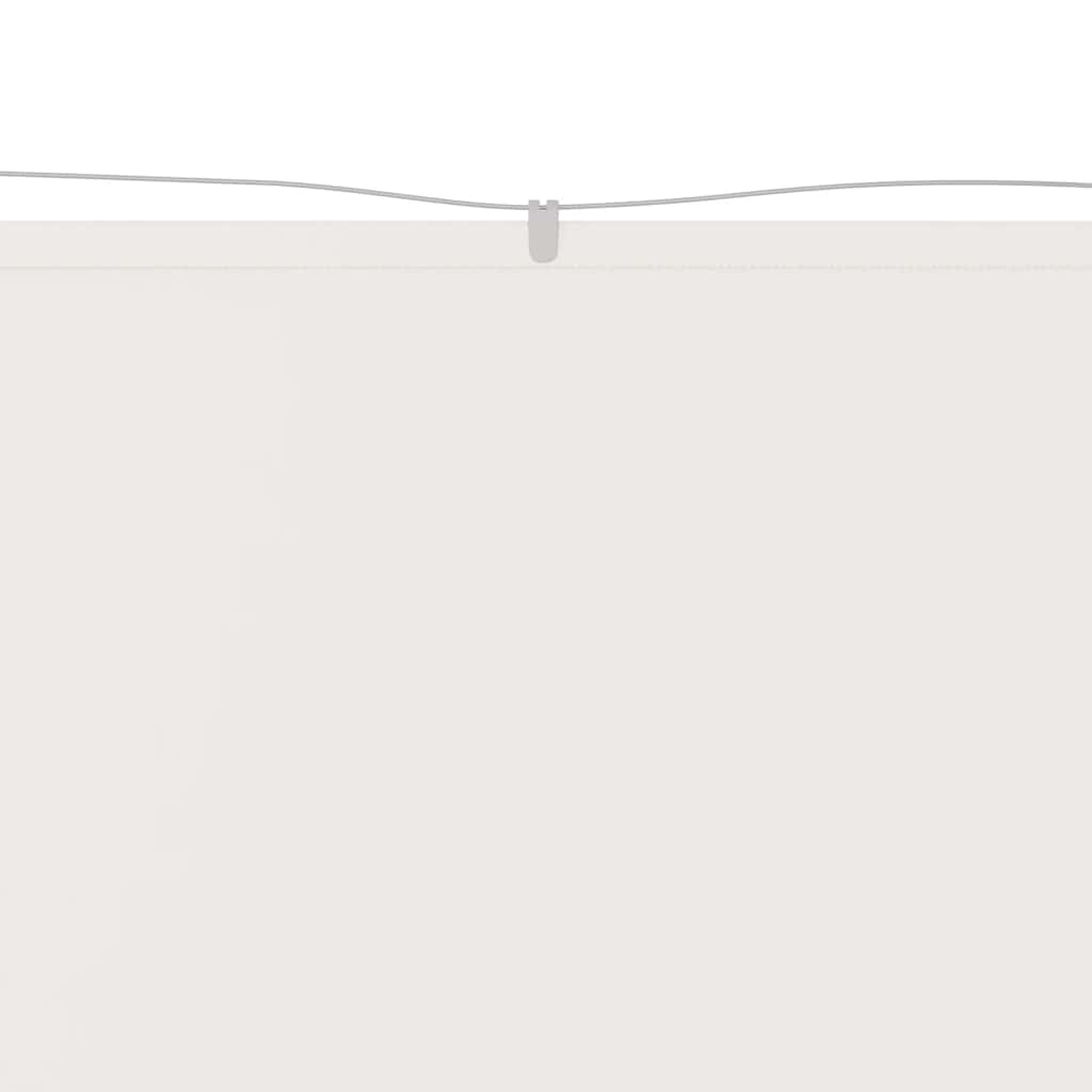 Vertikal markise hvit 100x800 cm oxfordstoff