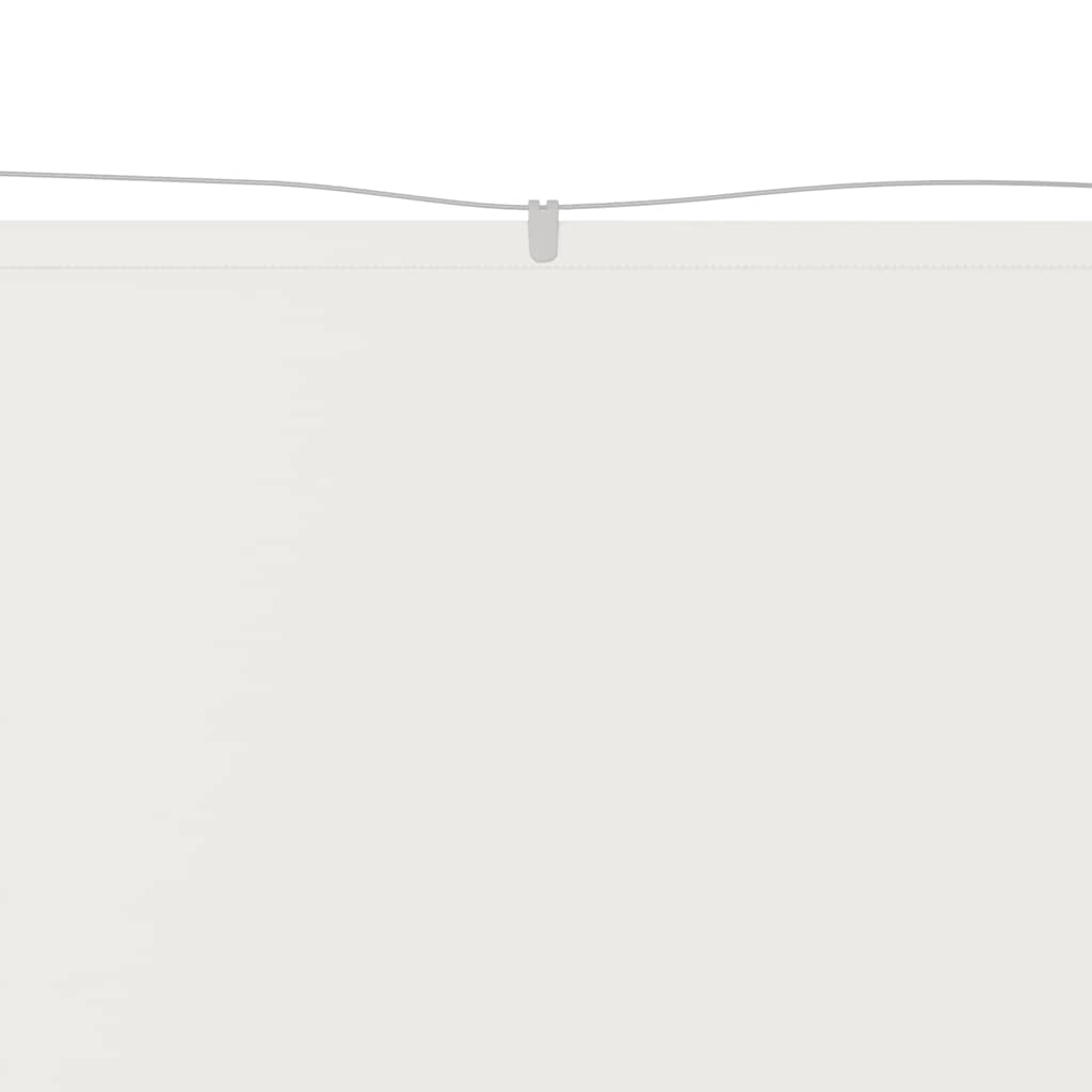 Vertikal markise hvit 180x1000 cm oxfordstoff