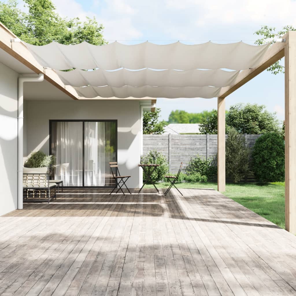 Vertikal markise hvit 250x360 cm oxfordstoff
