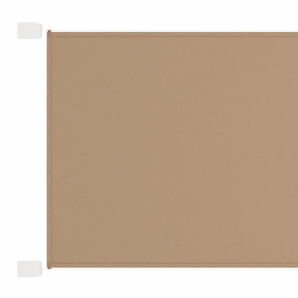 Vertikal markise gråbrun 60x1000 cm oxford stoff