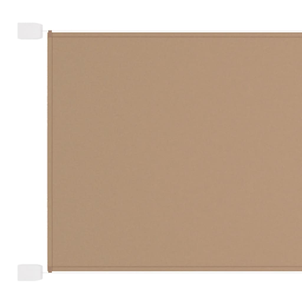 Vertikal markise gråbrun 140x800 cm oxfordstoff