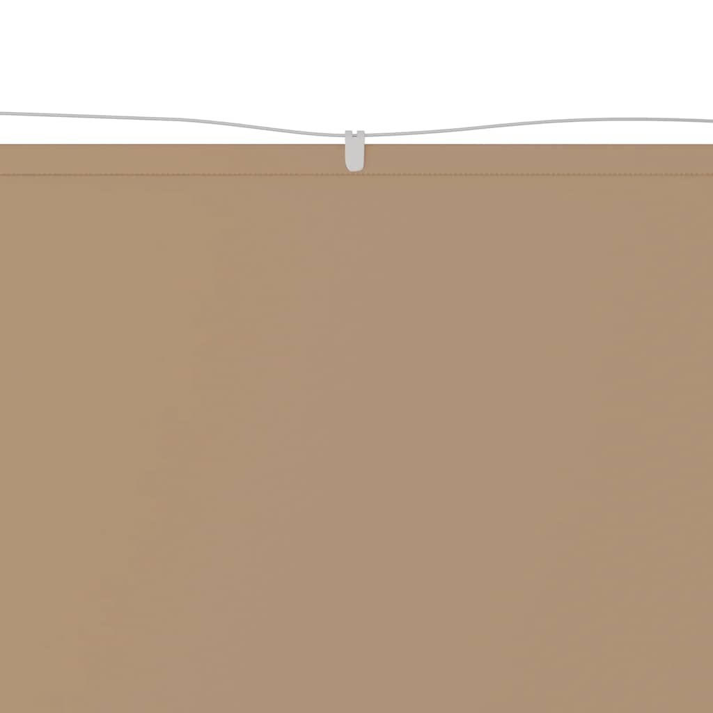 Vertikal markise gråbrun 180x1200 cm oxfordstoff