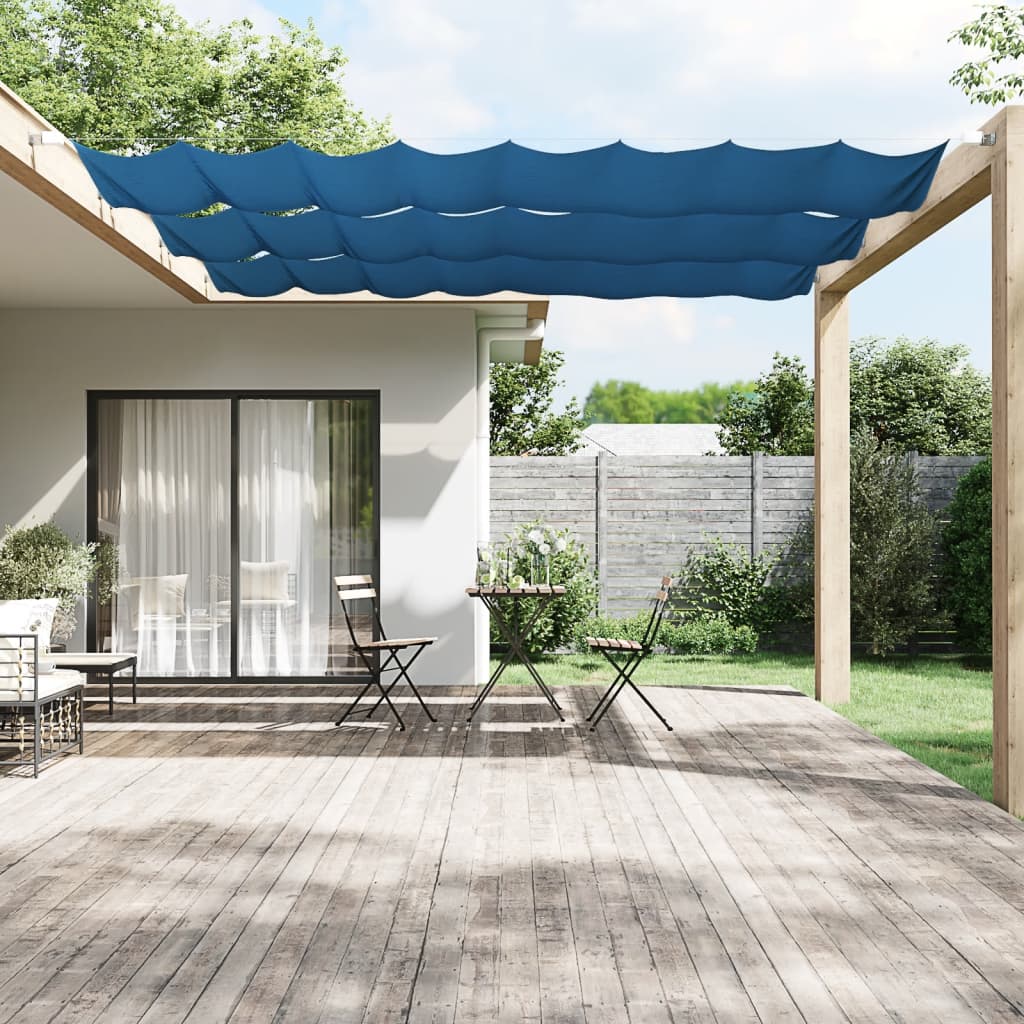 Vertikal markise blå 100x420 cm oxfordstoff