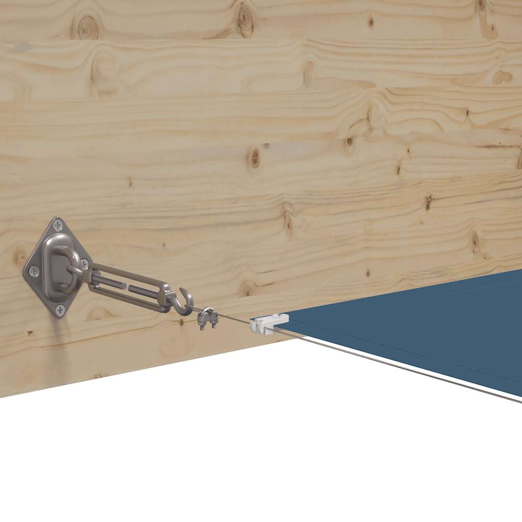 Vertikal markise blå 180x800 cm oxfordstoff