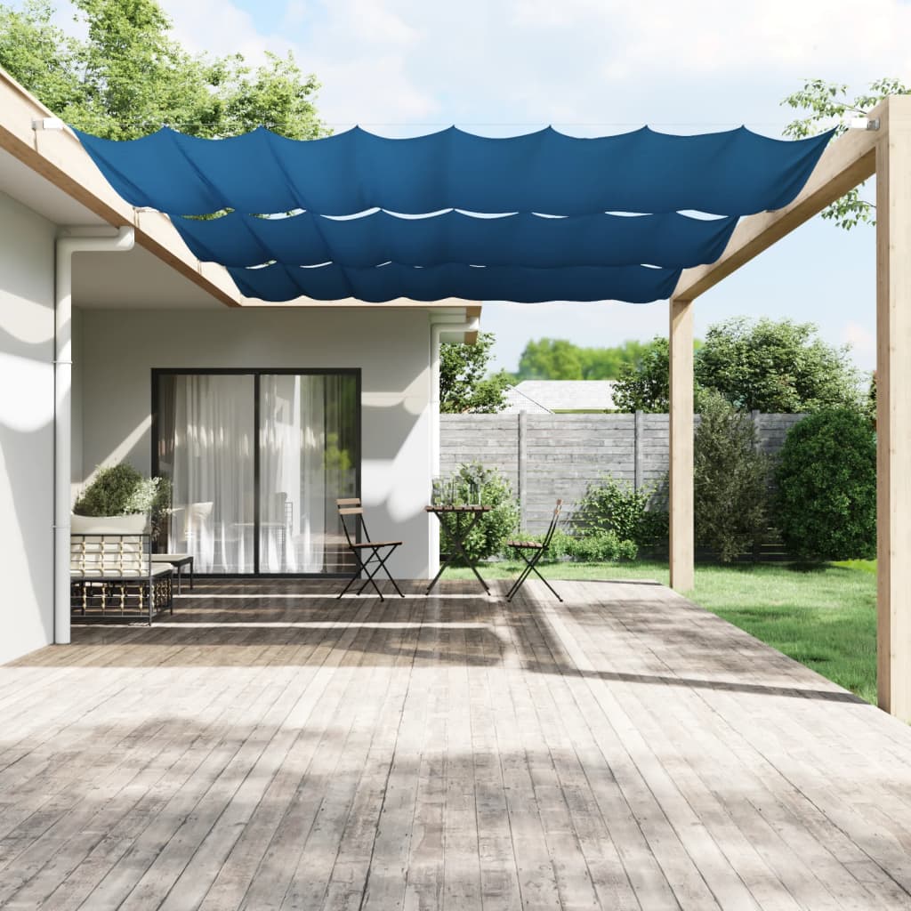 Vertikal markise blå 200x360 cm oxfordstoff