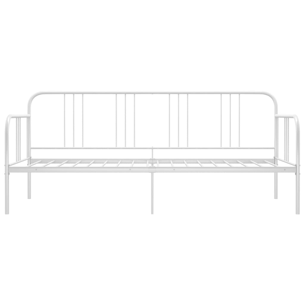 Ramme til sovesofa hvit metall 90x200 cm
