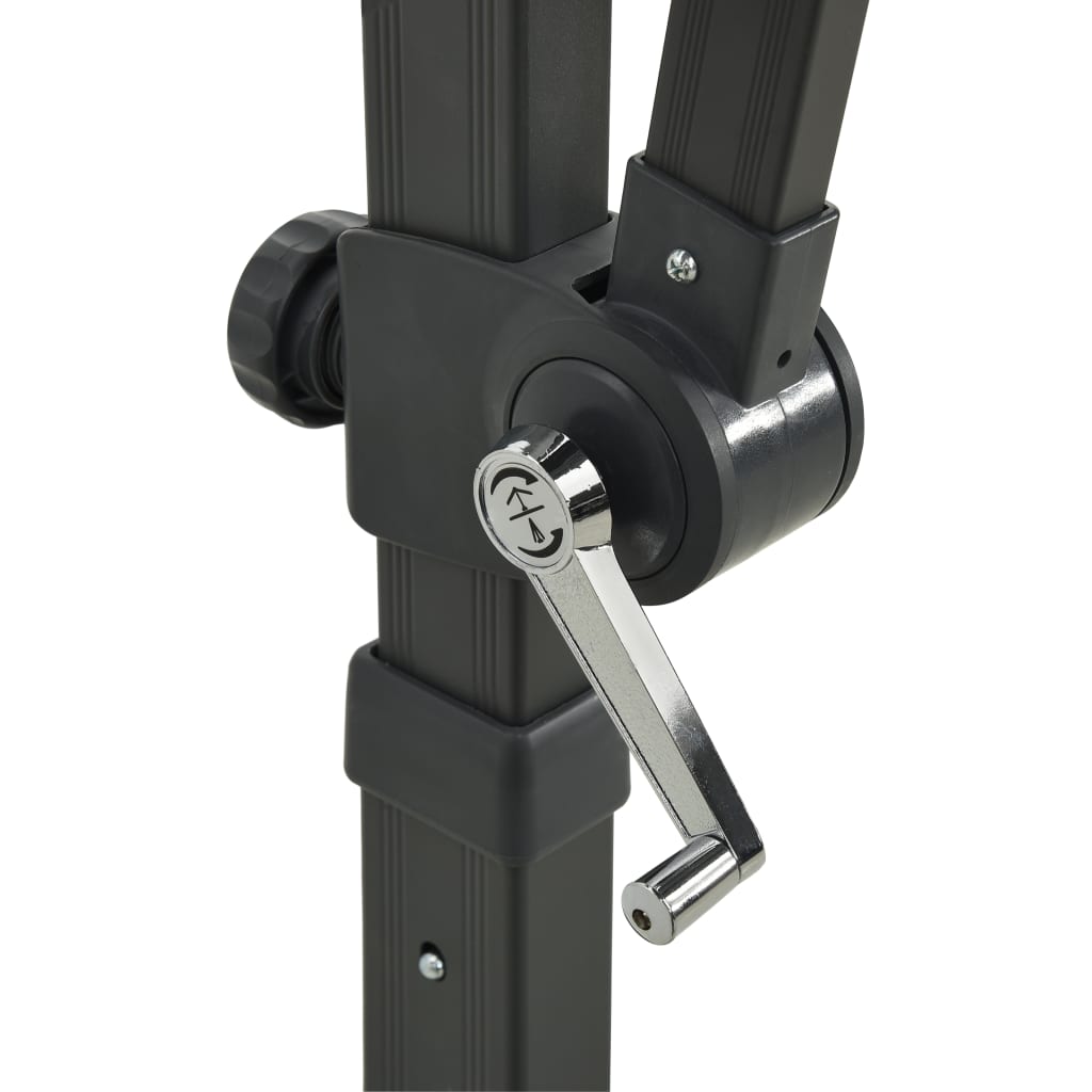 Hengeparasoll med dobbel topp 250x250 cm asurblå