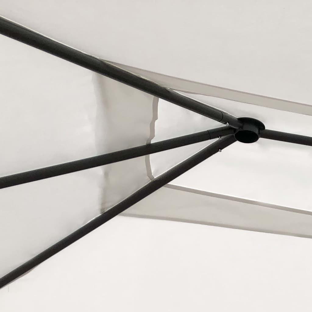 Paviljong 3x4x2,6 m kremhvit 160 g/m²