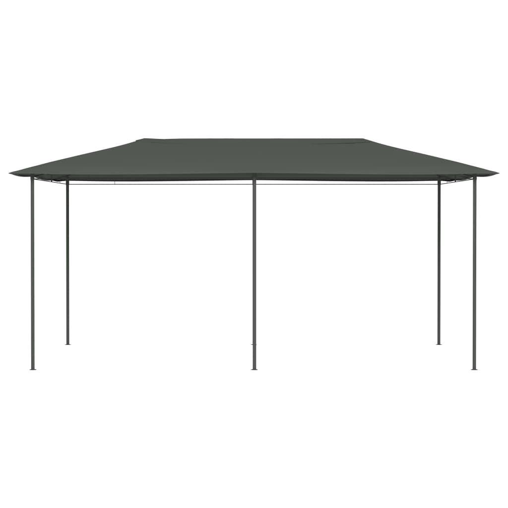 Paviljong 3x6x2,6 m antrasitt 160 g/m²