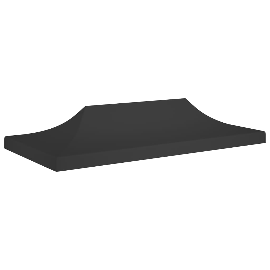 Teltduk for festtelt 6x3 m svart 270 g/m²