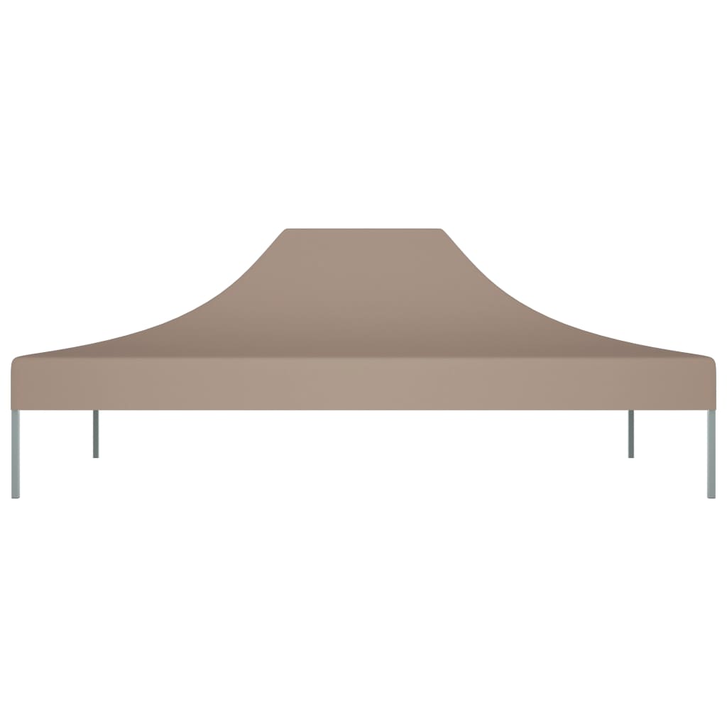 Teltduk for festtelt 4x3 m gråbrun 270 g/m²