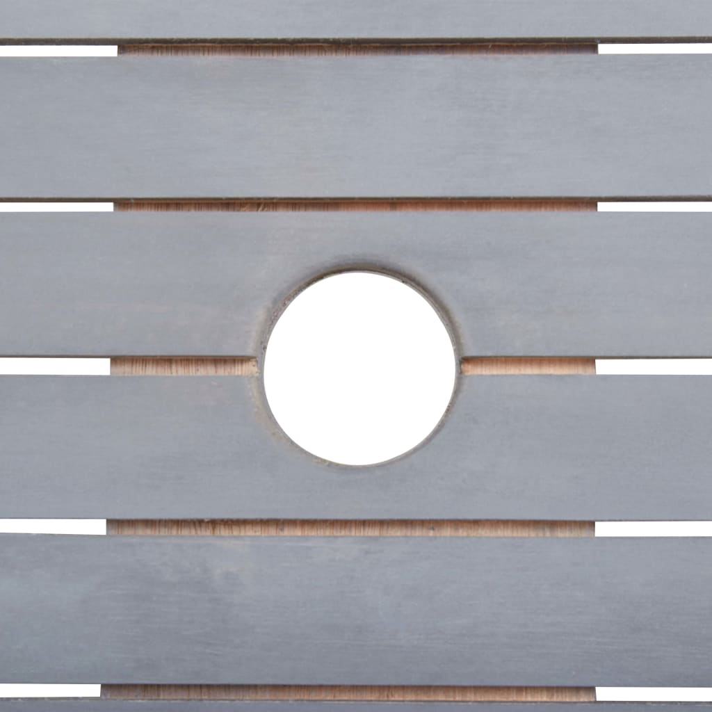 Utendørs spisestue 7 deler heltre akasie grå