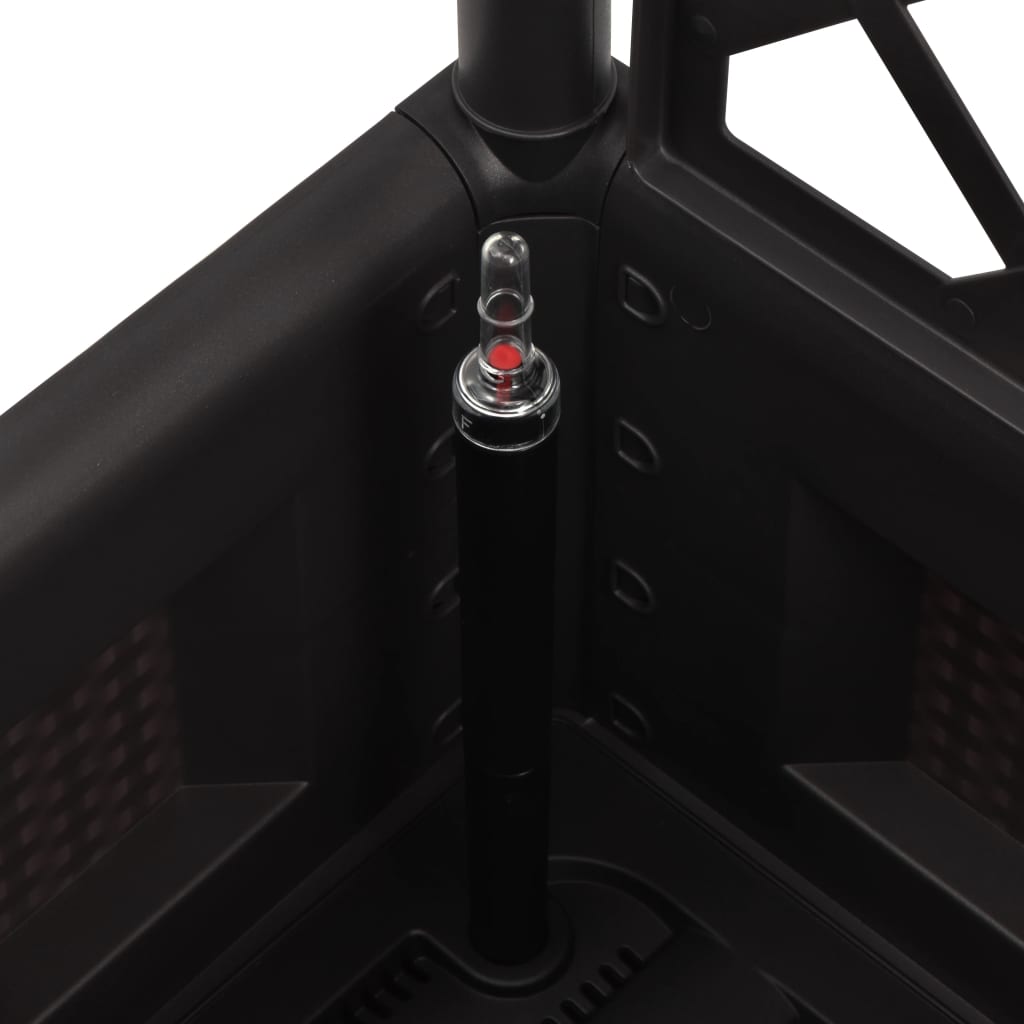 Høybed med espalier og selvvanningssystem antrasitt