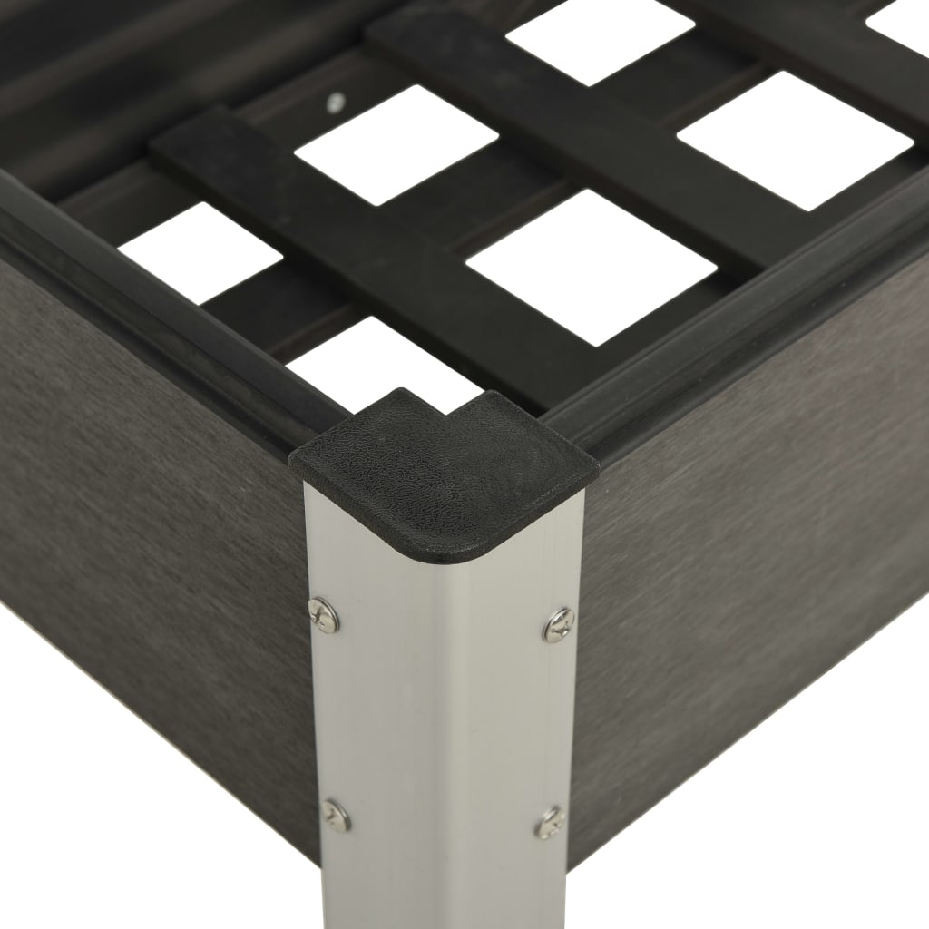 Høybed 75x40x75 cm WPC grå