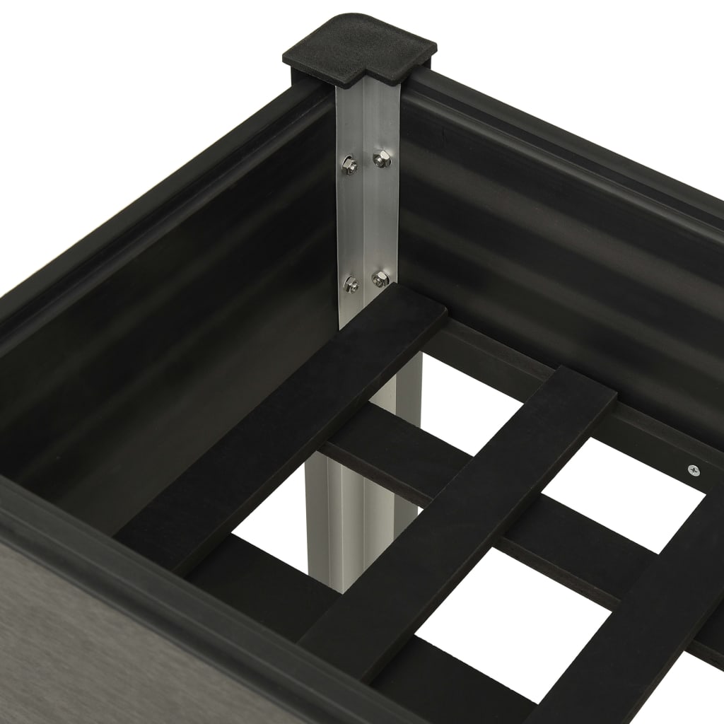 Høybed 75x40x75 cm WPC grå