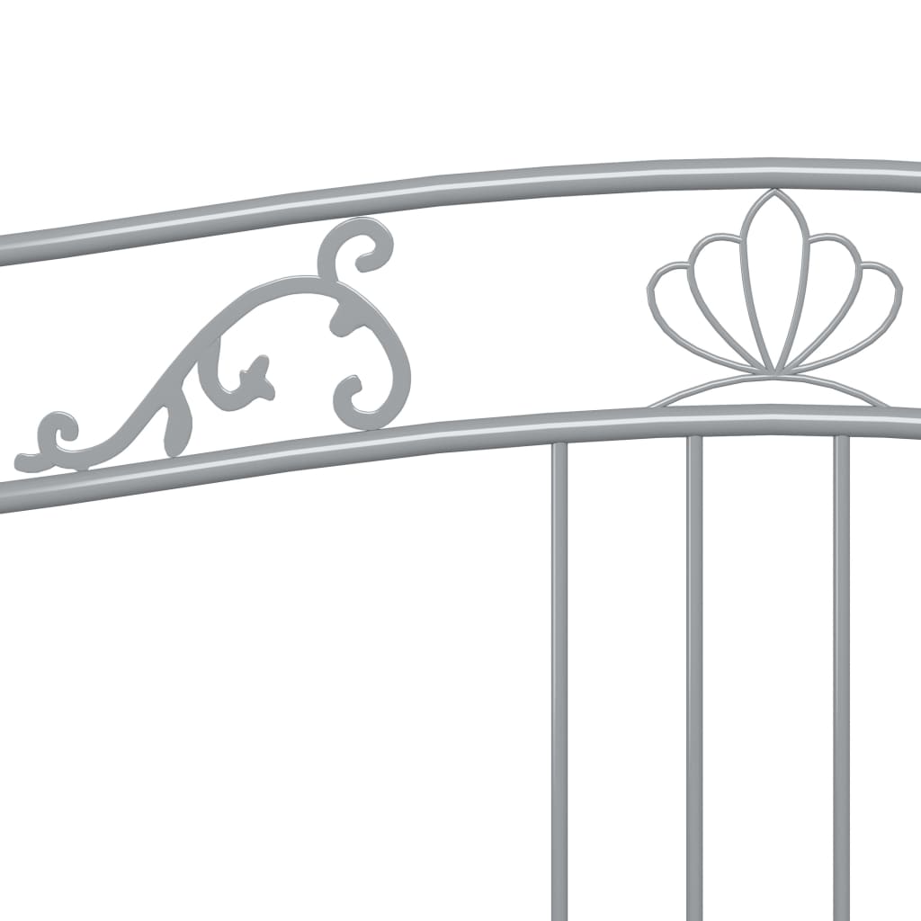 Ramme til sovesofa grå metall 90x200 cm