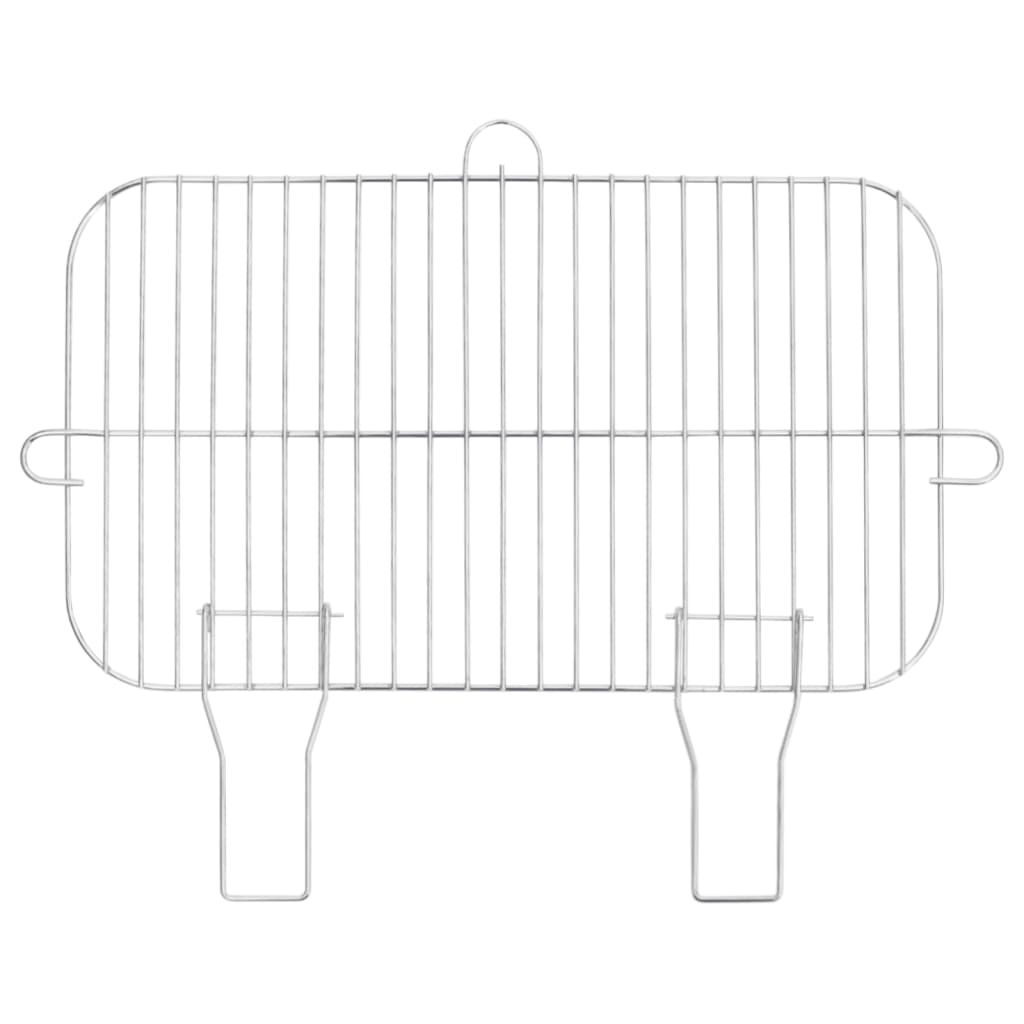 Kullgrill med hjul svart stål