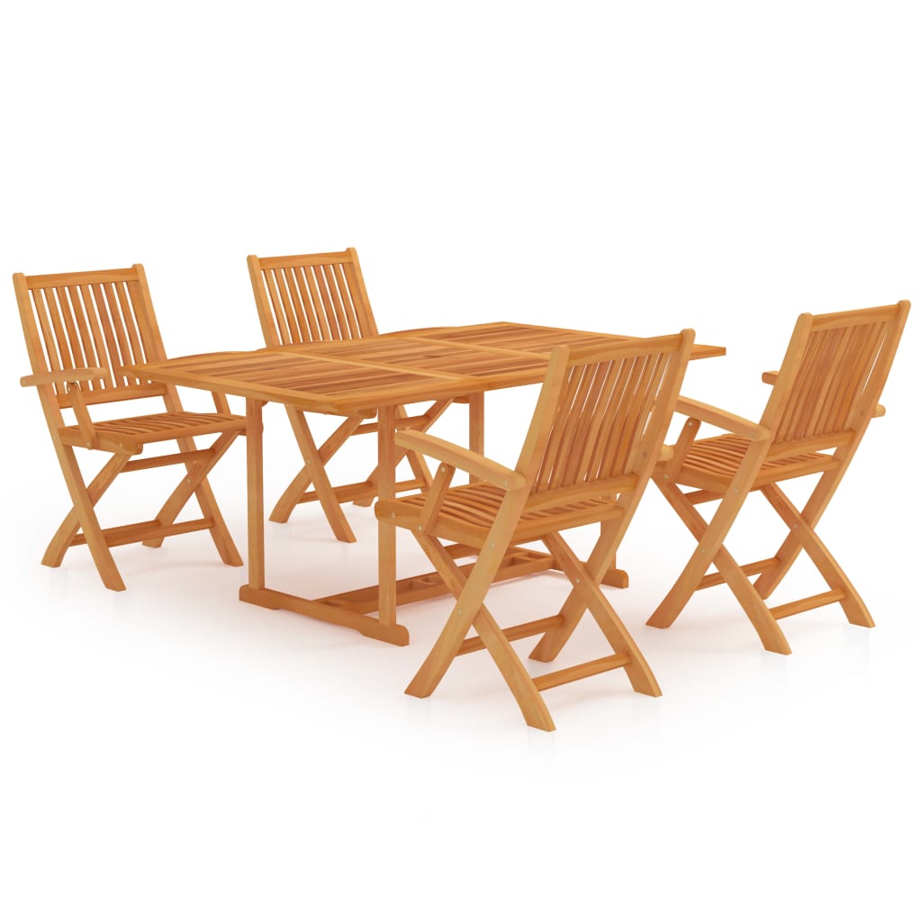 Utendørs spisestue 5 deler heltre teak
