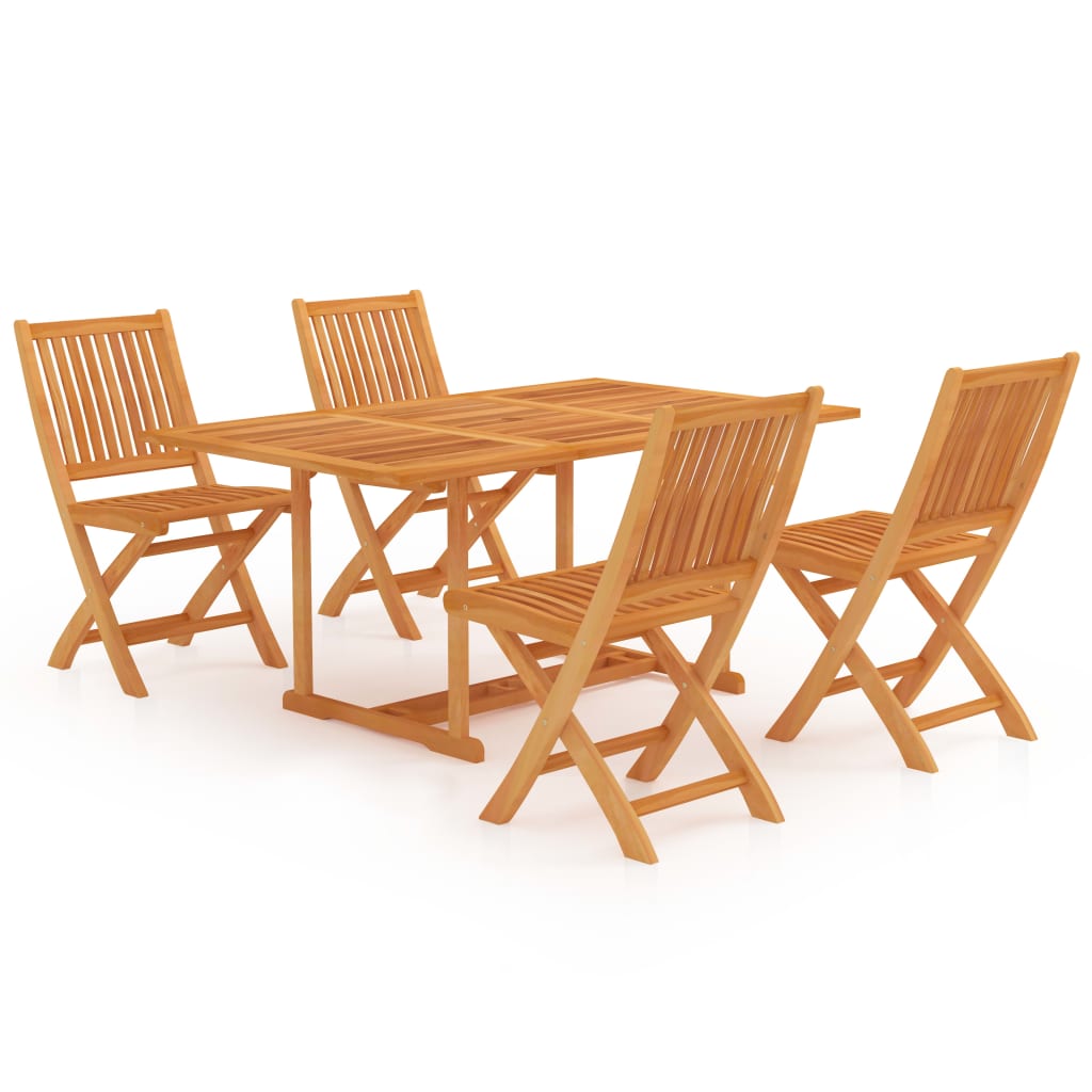 Utendørs spisestue 5 deler heltre teak