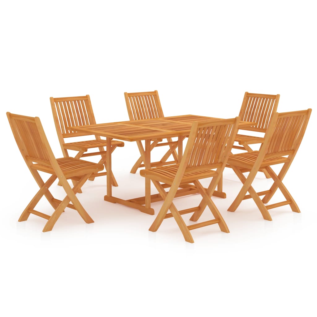 Utendørs spisestue 7 deler heltre teak
