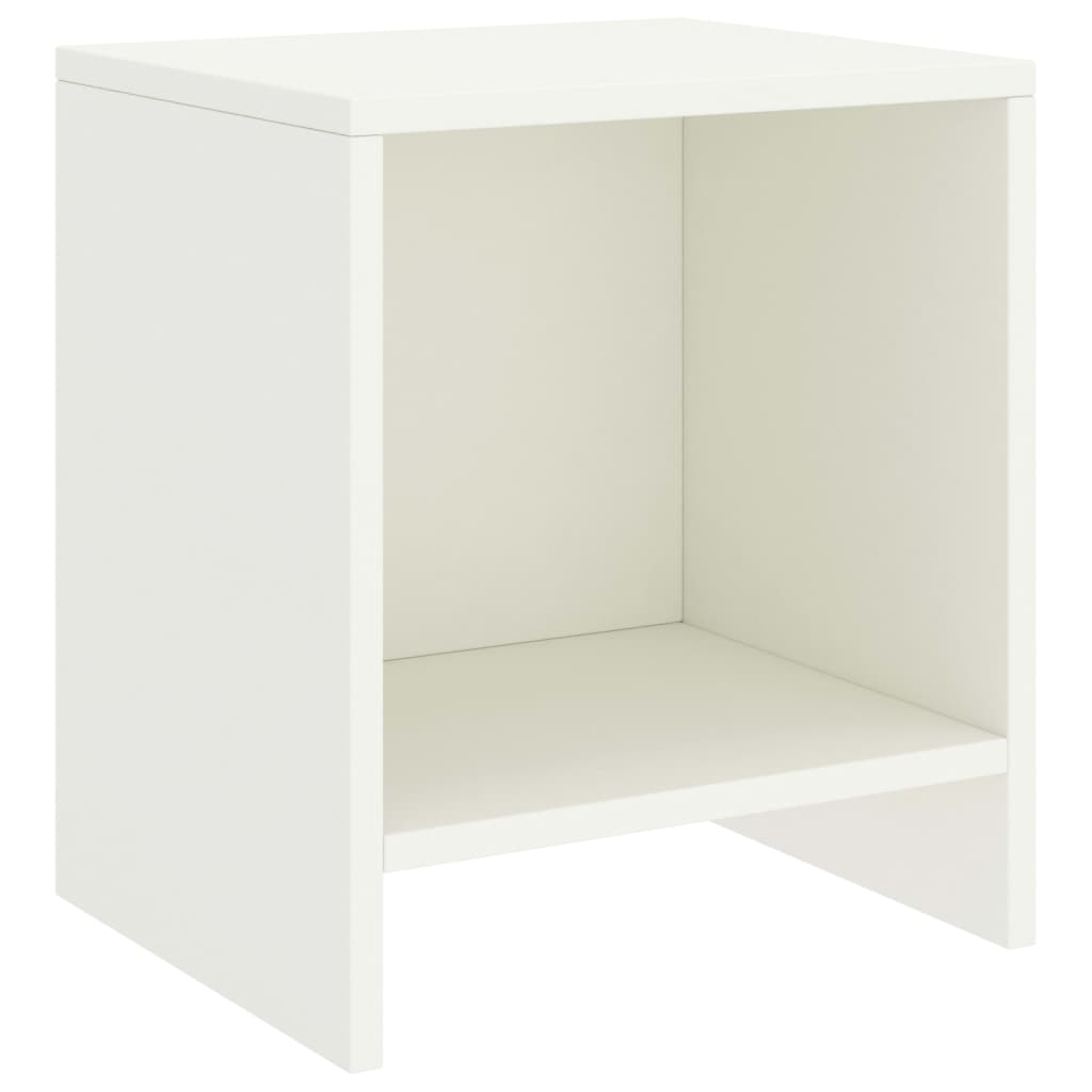Nattbord 2 stk hvit 35x30x40 cm heltre furu