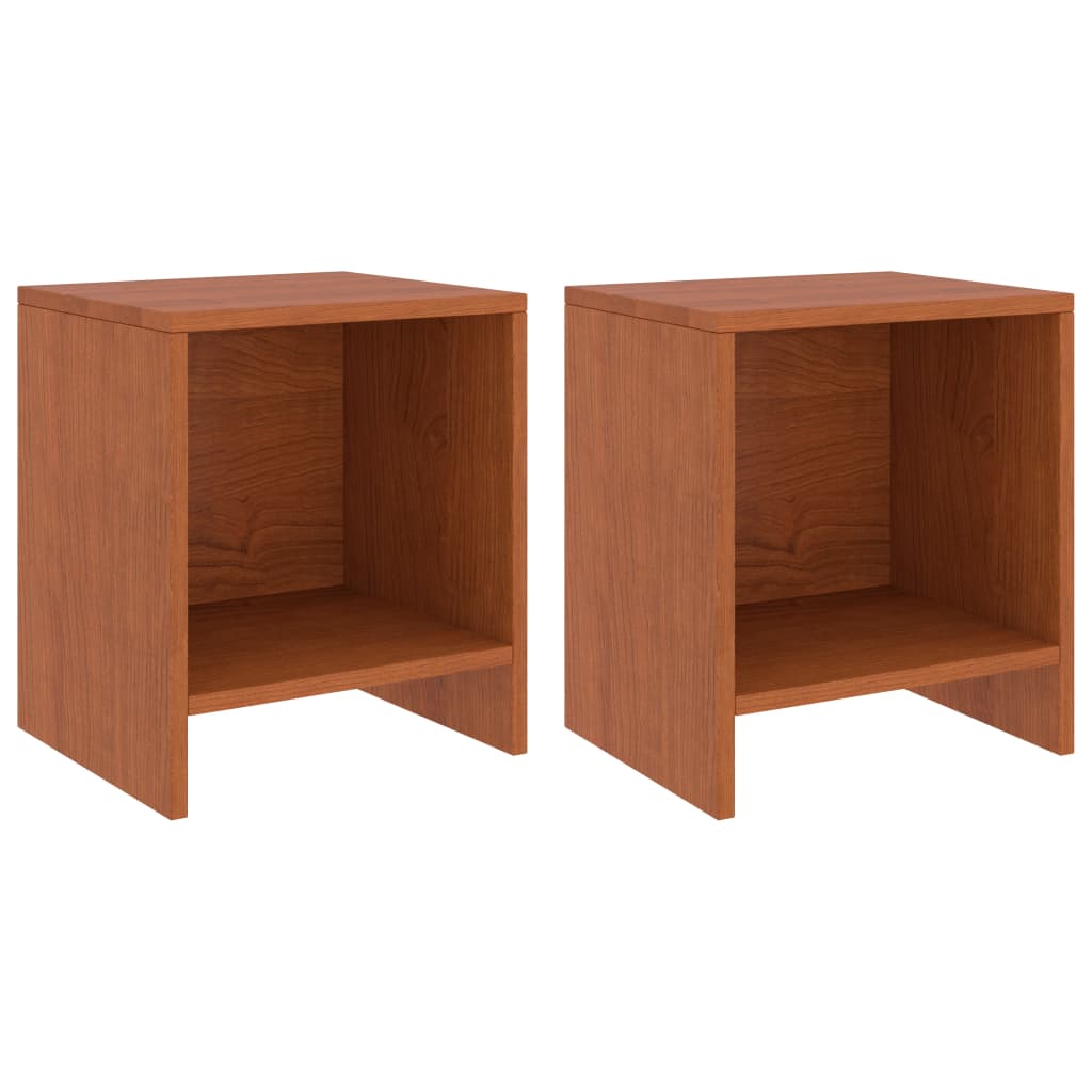 Nattbord 2 stk honningbrun 35x30x40 cm heltre furu