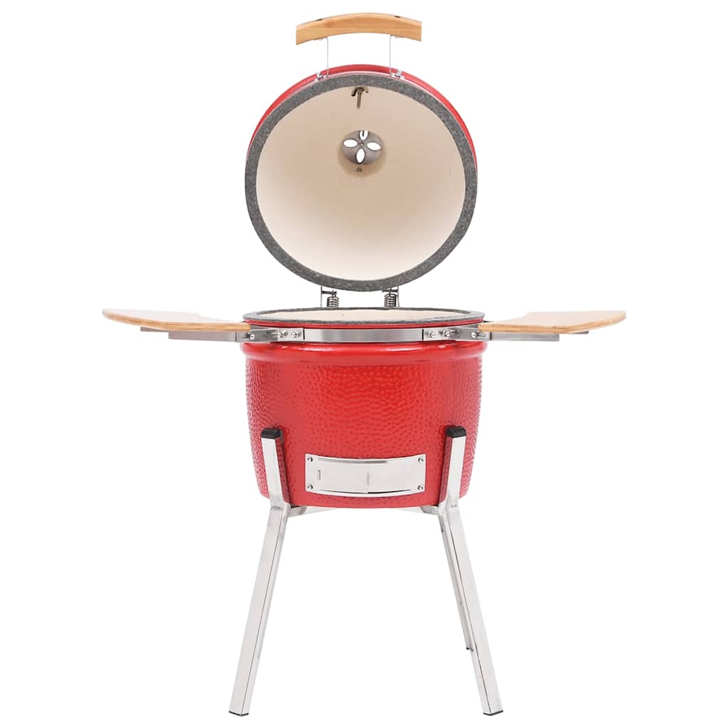 Kamado Kullgrill med røyker keramisk 81 cm