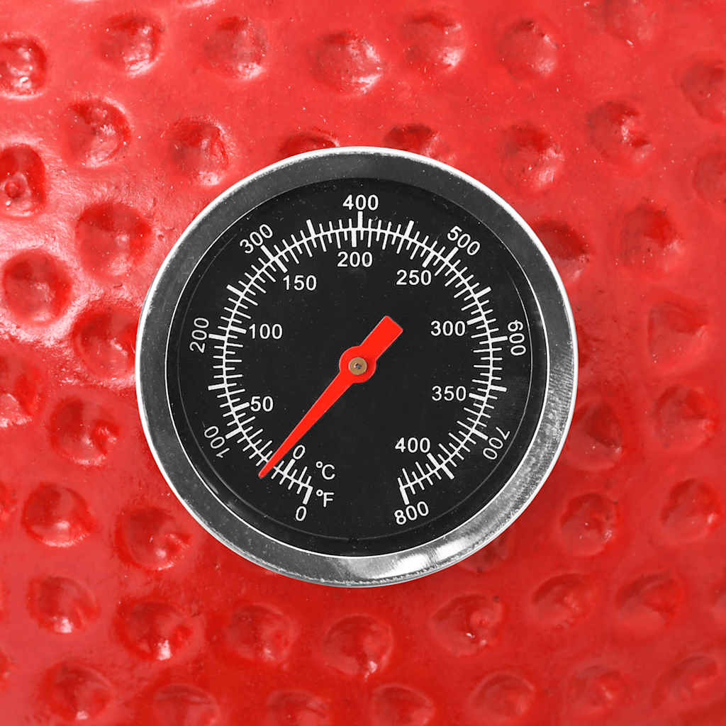 Kamado Kullgrill med røyker keramisk 81 cm