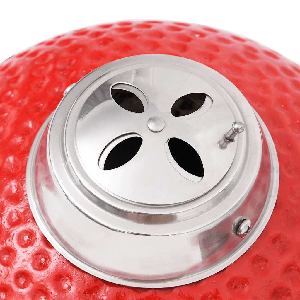 Kamado Kullgrill med røyker keramisk 81 cm