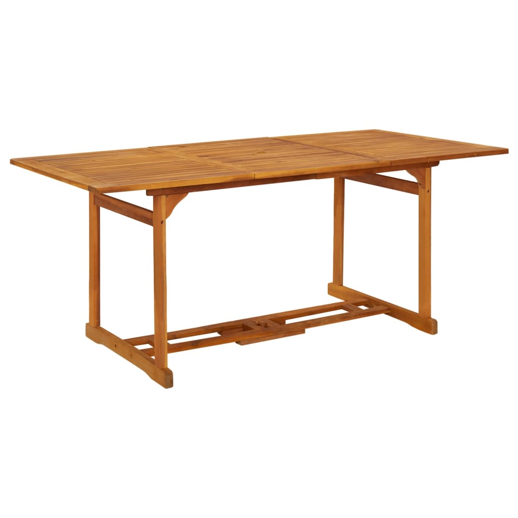 Utendørs spisebord 180x90x75 cm heltre akasie