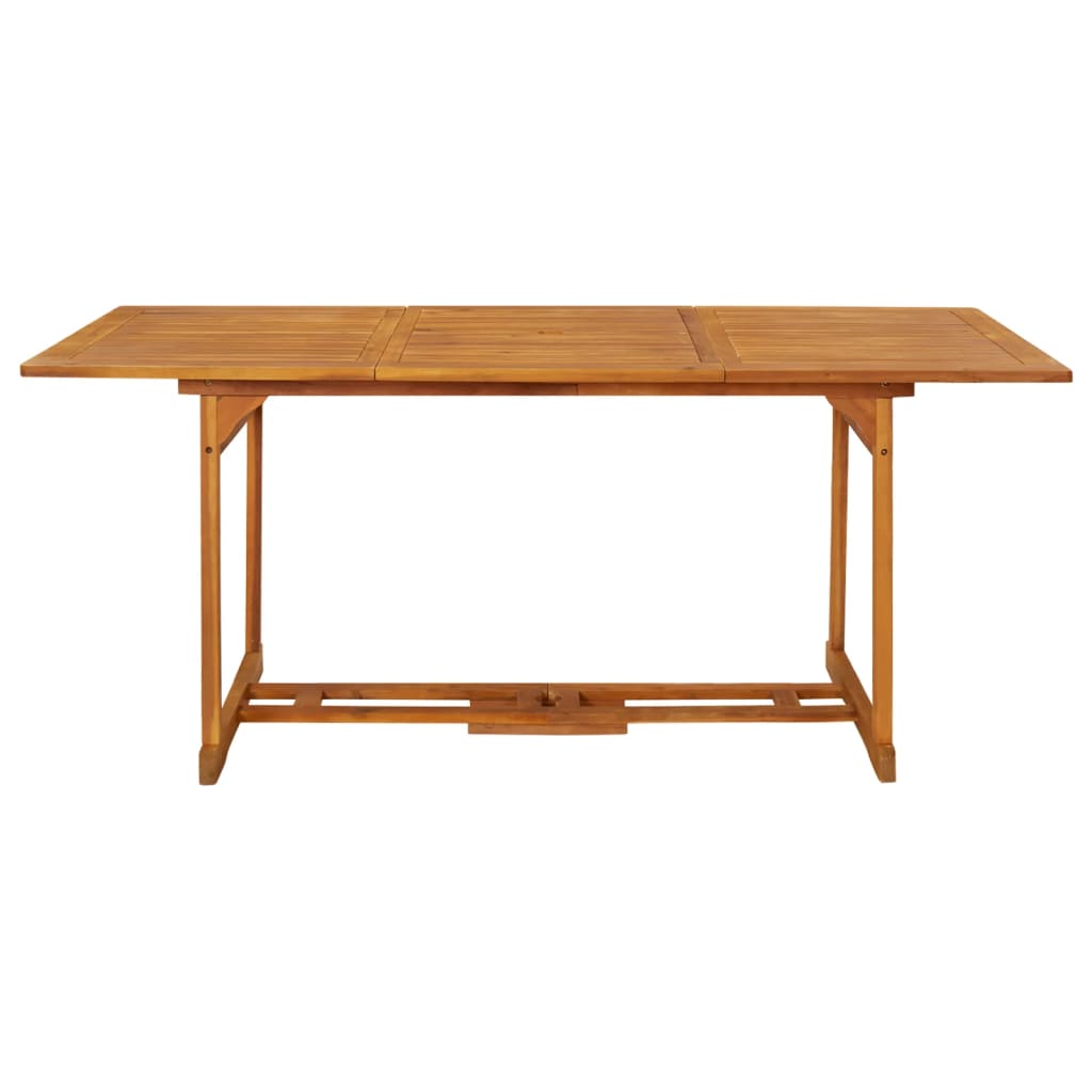 Utendørs spisebord 180x90x75 cm heltre akasie